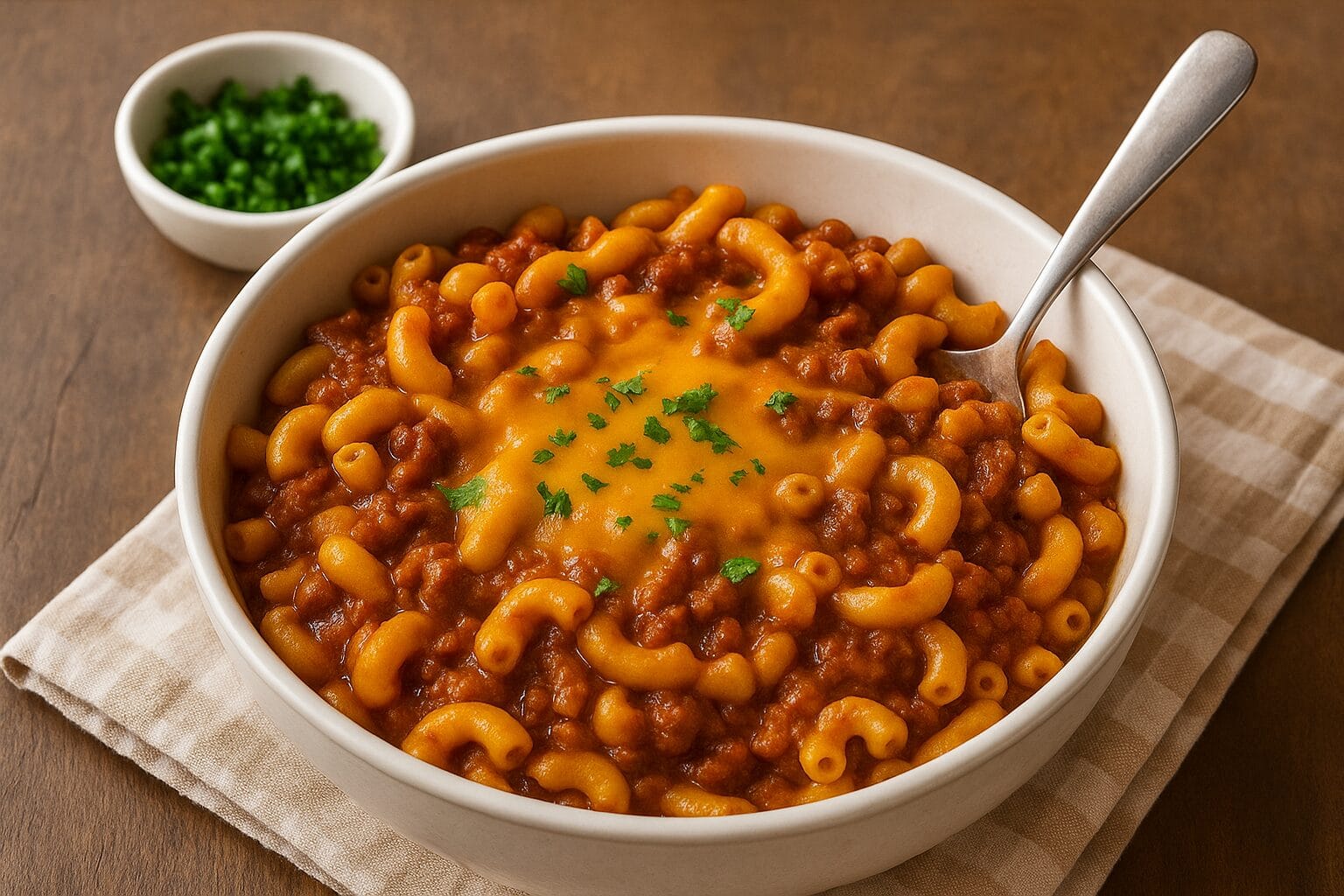 Classic Chili Mac Recipe for Four