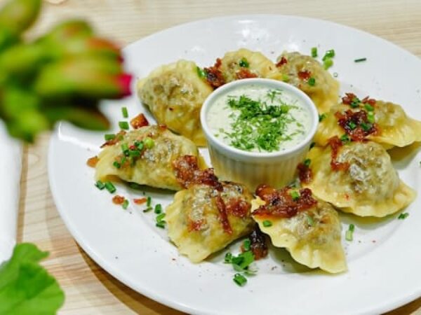 Polish dumplings with meat